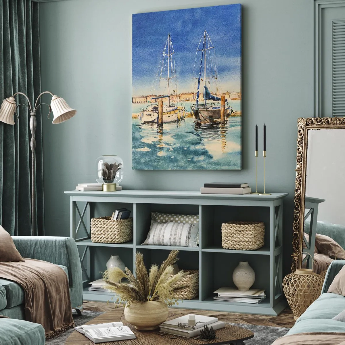 Obraz na plátne - Slnečná lagúna - 80x120 cm