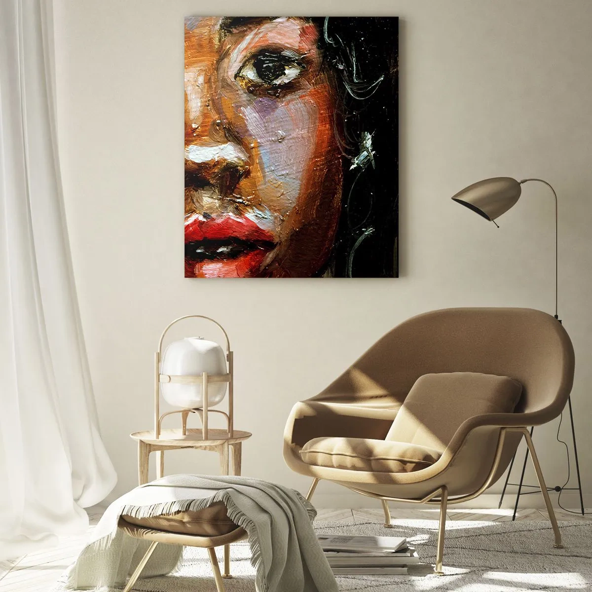 Obraz na skle - Čierna a jas - 80x120 cm