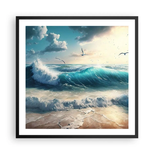 Plagát v čiernom ráme - Šušťanie len pre teba - 60x60 cm