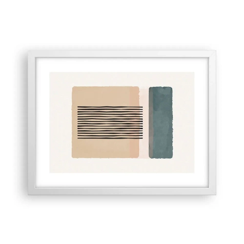 Plagát v bielom ráme - Všetko v poriadku - 40x30 cm