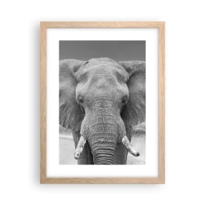 Plagát v ráme zo svetlého duba - Vitajte v mojom svete - 30x40 cm