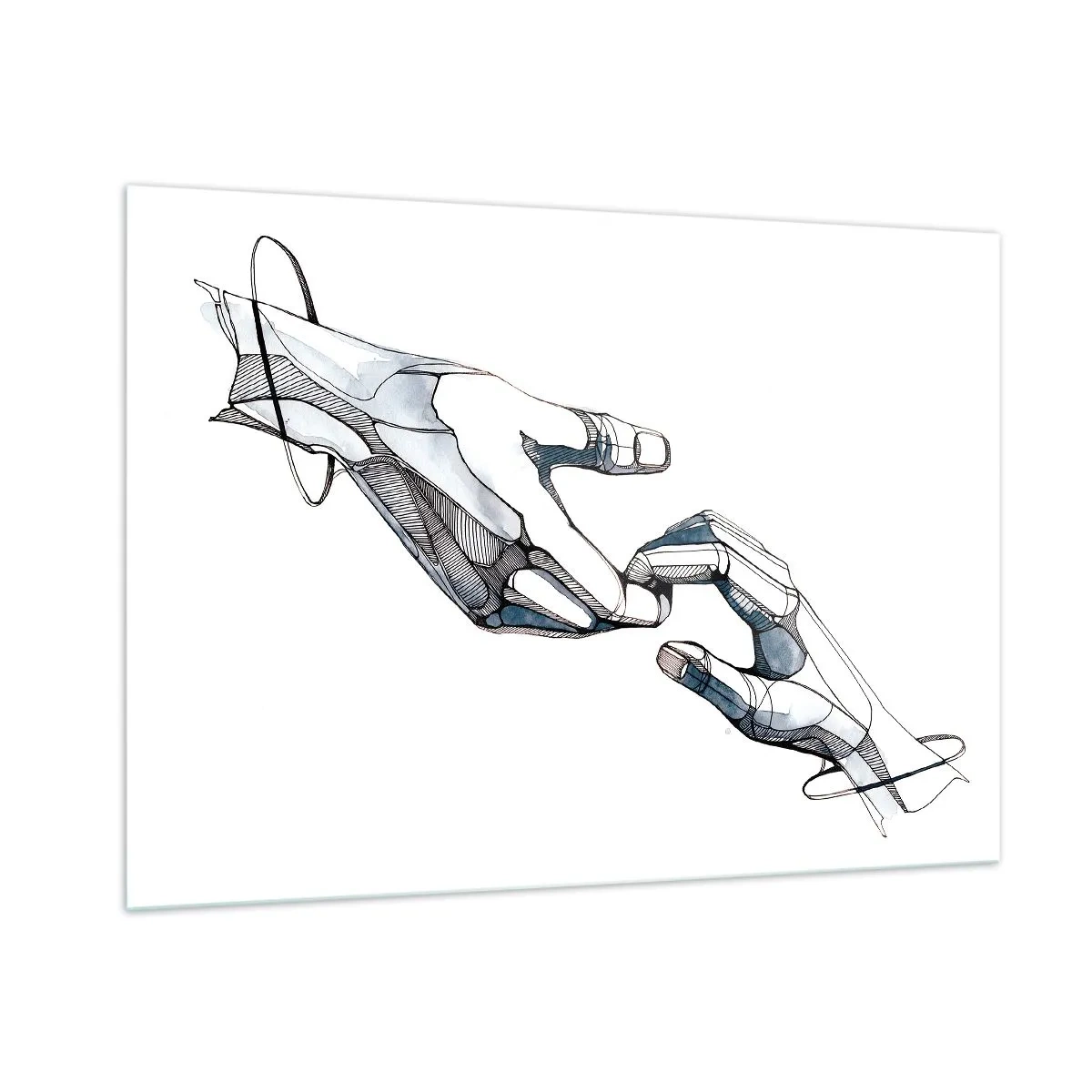 Obraz na skle - Dobré gesto - 100x70 cm