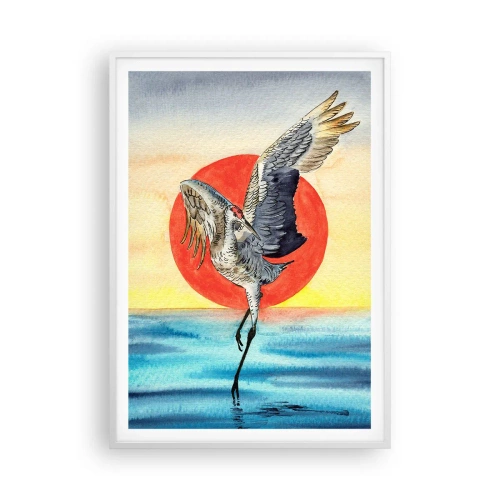 Plagát v bielom ráme - Je čas ísť späť - 70x100 cm