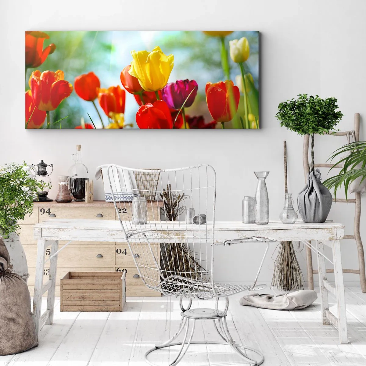 Obraz na plátne - Všetky farby slnka - 140x50 cm