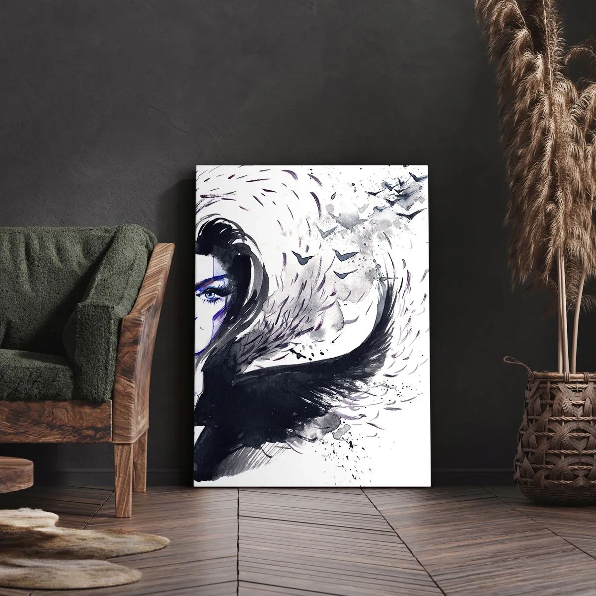 Obraz na plátne - Démonická a krásna - 50x70 cm