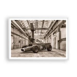 Plagát v bielom ráme - Odpočinok víťaza - 100x70 cm