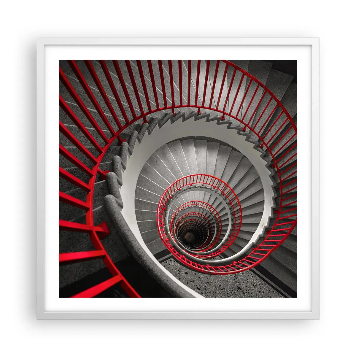 Plagát v bielom ráme - Architektonické hry - 60x60 cm