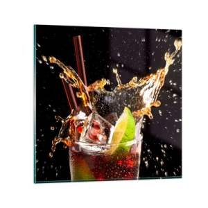 Obraz na skle - Radosť a energia farieb - 70x70 cm