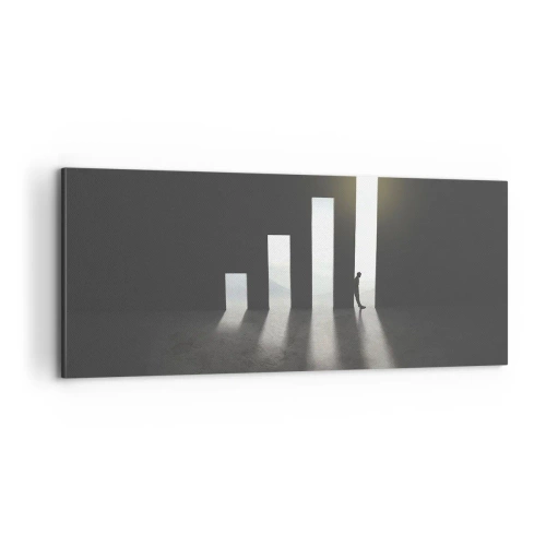 Obraz na plátne - Úspech – impresia - 100x40 cm