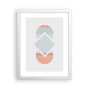 Plagát v bielom ráme - Situácia je jasná - 30x40 cm