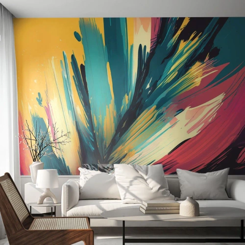 Fototapeta Standard Eco - Kompozícia – explózia radosti - Abstrakcionizmus, Kus, Moderné - 200x140 cm