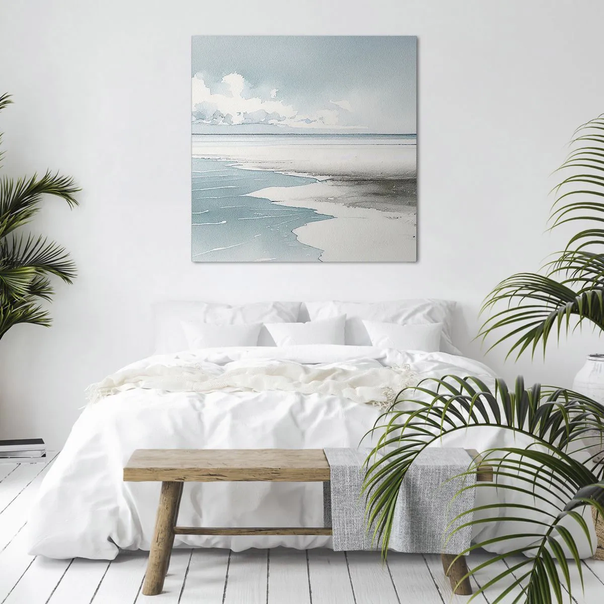 Obraz na plátne - Jemný príliv - 60x60 cm
