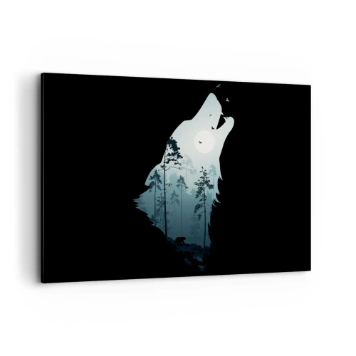 Obraz na plátne - Hlas lesnej noci - 120x80 cm