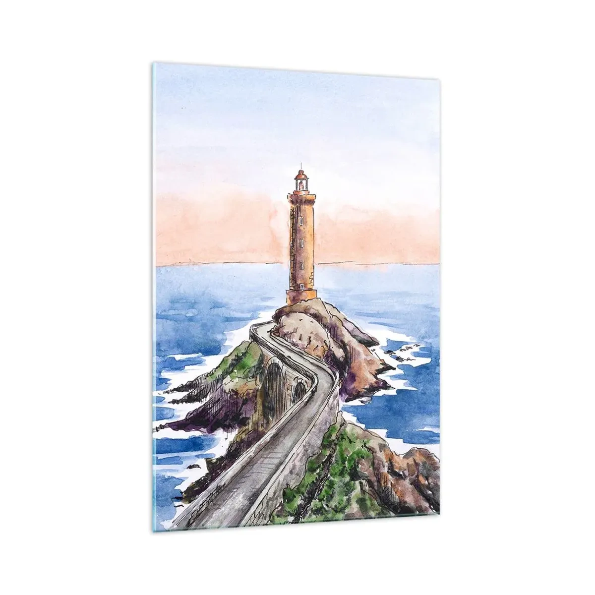 Obraz na skle - Tvárou v tvár moru - 70x100 cm