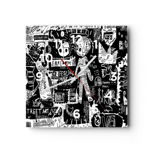 Nástenné hodiny - Práva a radosti duševnej mladosti - 30x30 cm