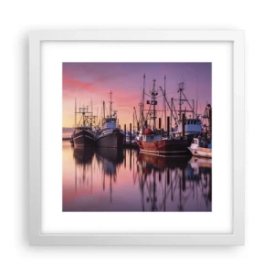 Plagát v bielom ráme - Pred ďalším dňom - 30x30 cm