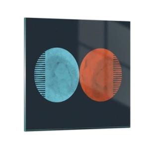 Obraz na skle - Iba geometria? - 30x30 cm