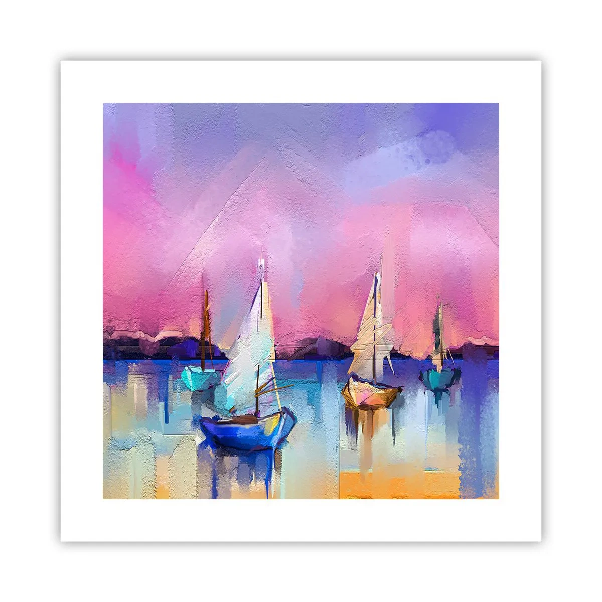 Plagát - Smer: široká voda - 40x40 cm