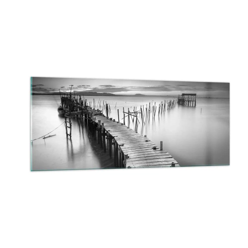 Obraz na skle - Pokoj zabudnutého brehu - 100x40 cm