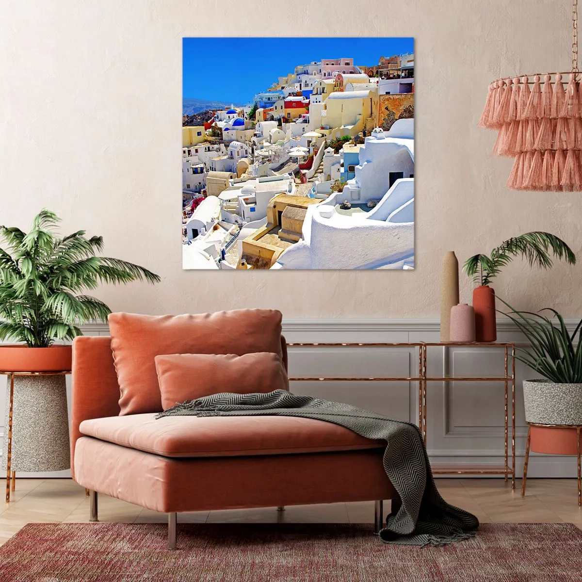 Obraz na plátne - Sen o gréckom lete - 70x70 cm