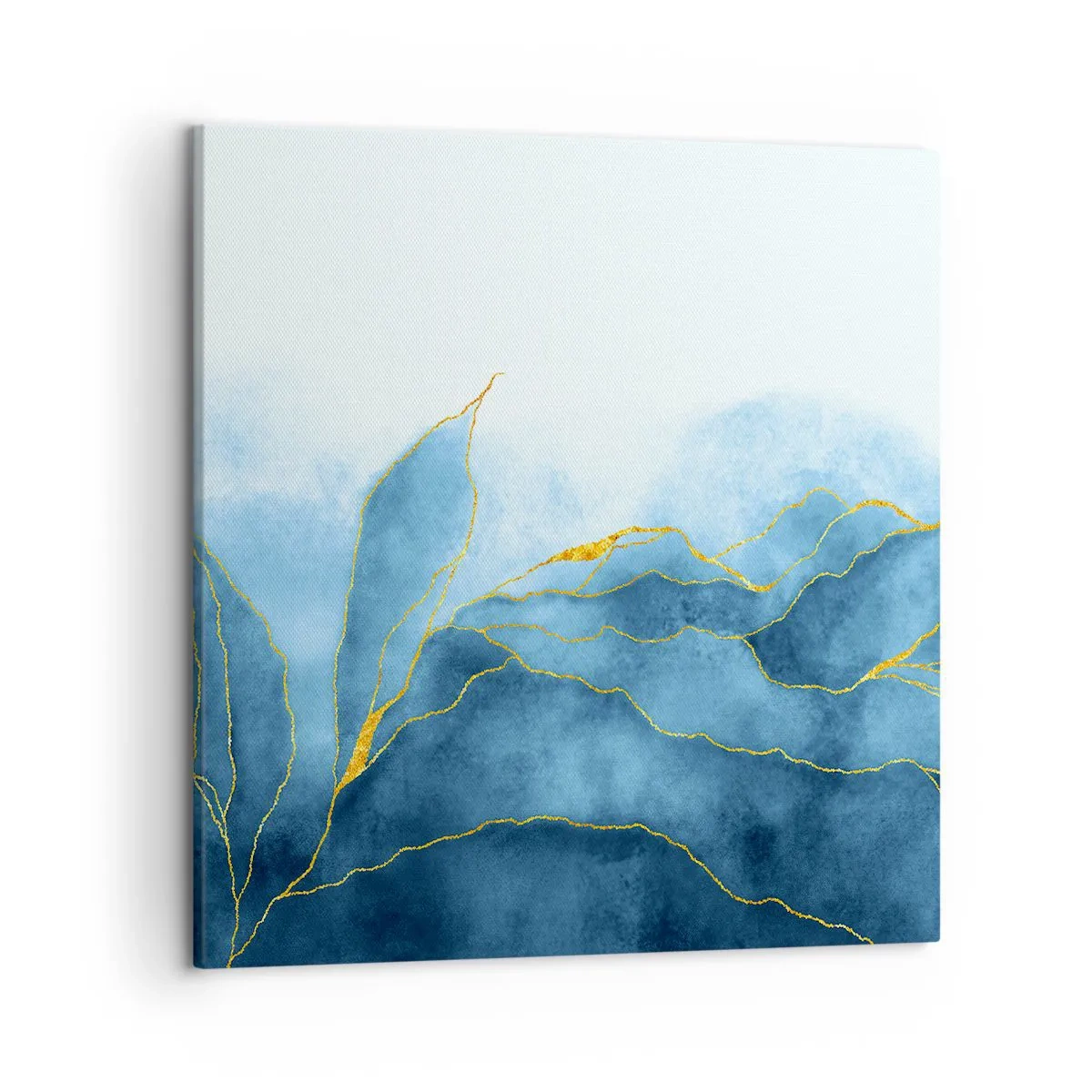 Obraz na plátne - Blankyt v zlate - 50x50 cm