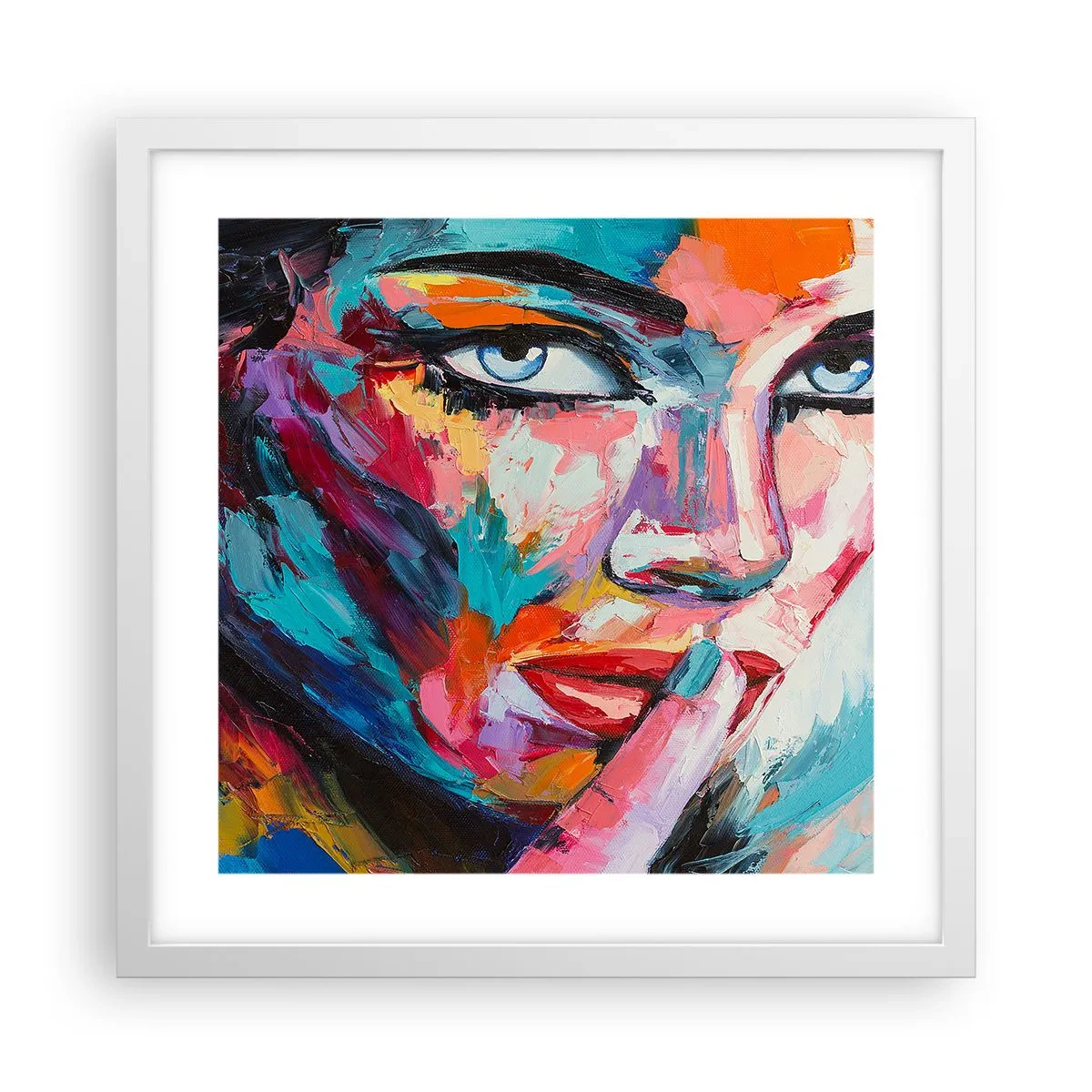 Plagát v bielom ráme - Naše prvé tajomstvo - 40x40 cm