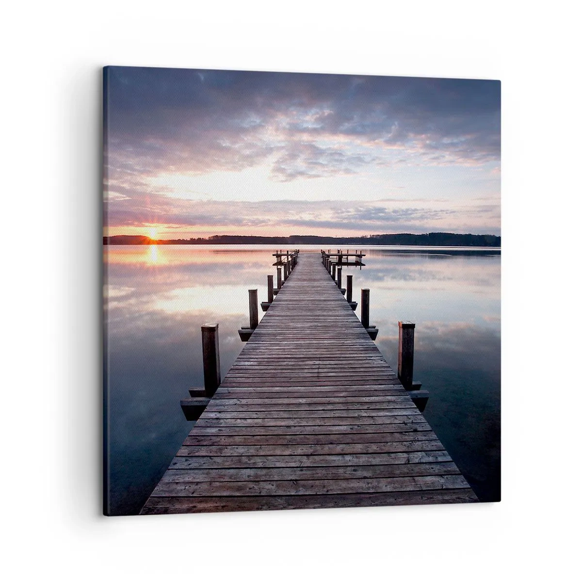 Obraz na plátne - Tichá hranica medzi dňom a nocou - 50x50 cm