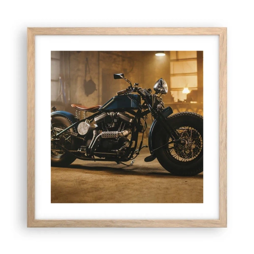 Plagát v ráme zo svetlého duba - Môžem všetko - 40x40 cm