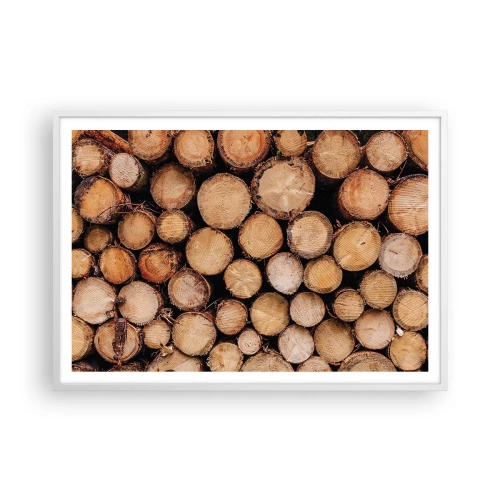 Plagát v bielom ráme - Nový začiatok - 100x70 cm