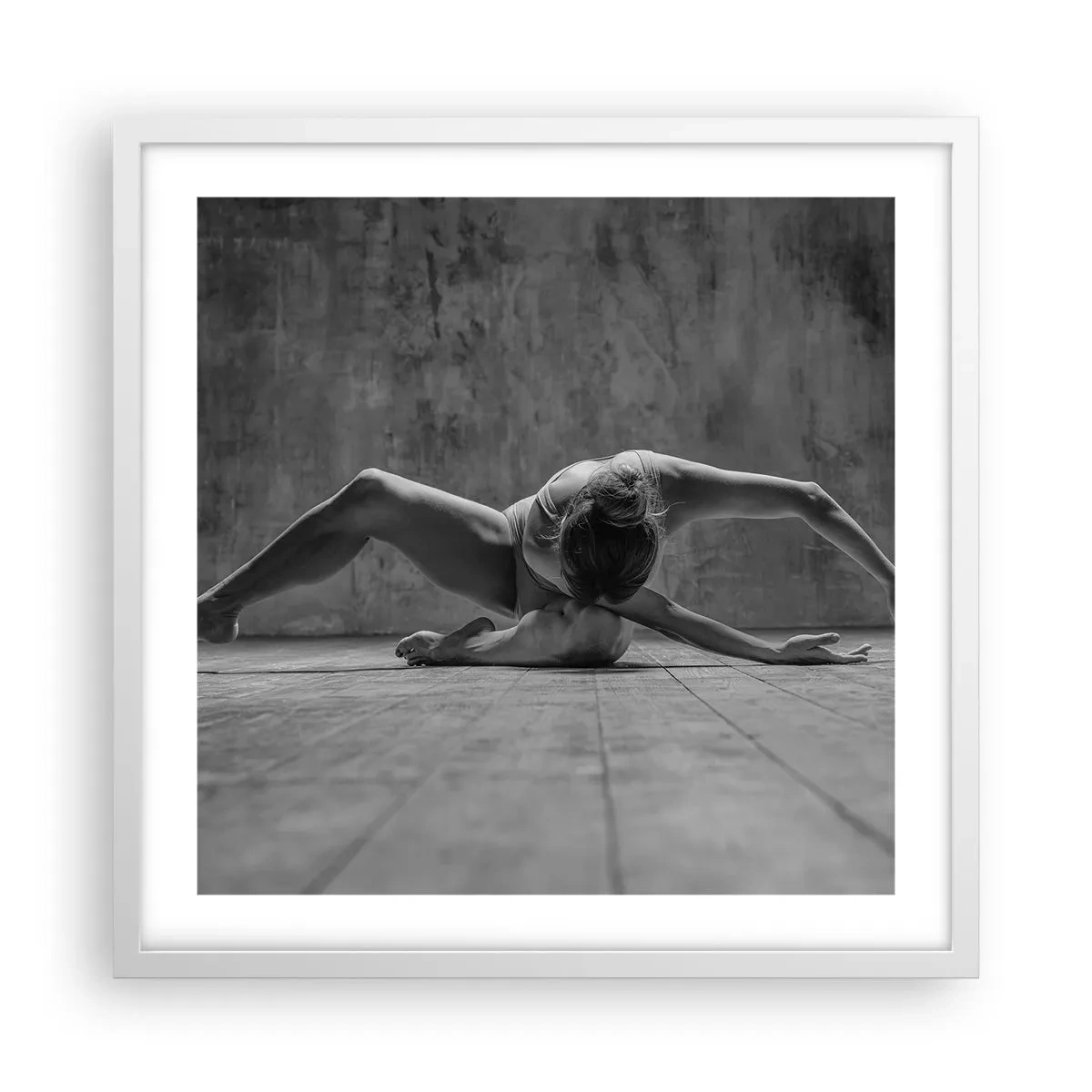 Plagát v bielom ráme - Nájdená symetria - 50x50 cm