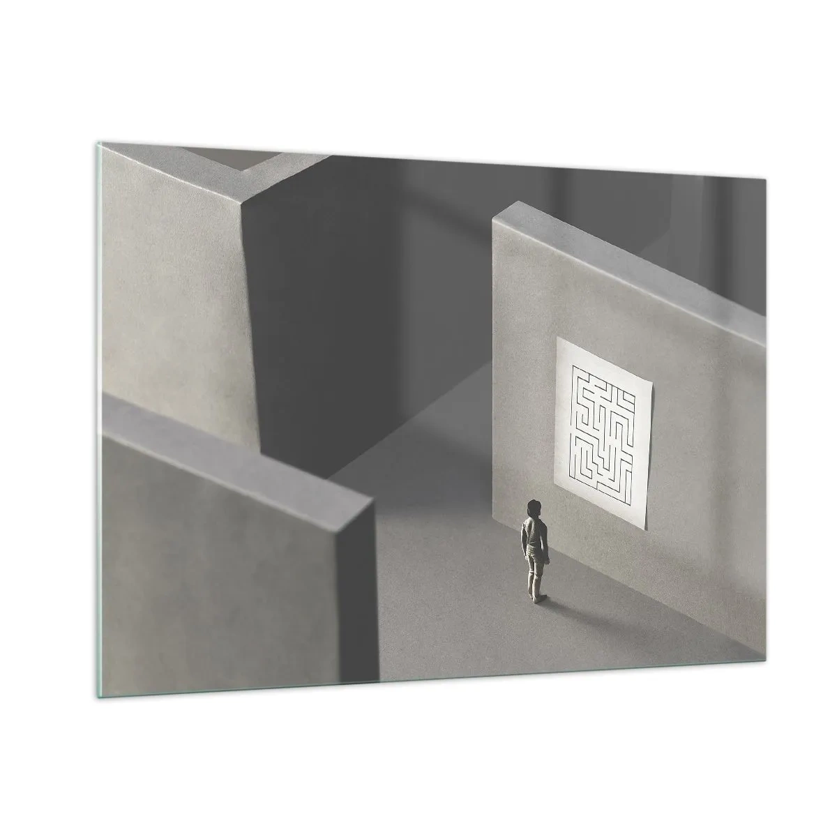 Obraz na skle - Kde to ale som? - 100x70 cm