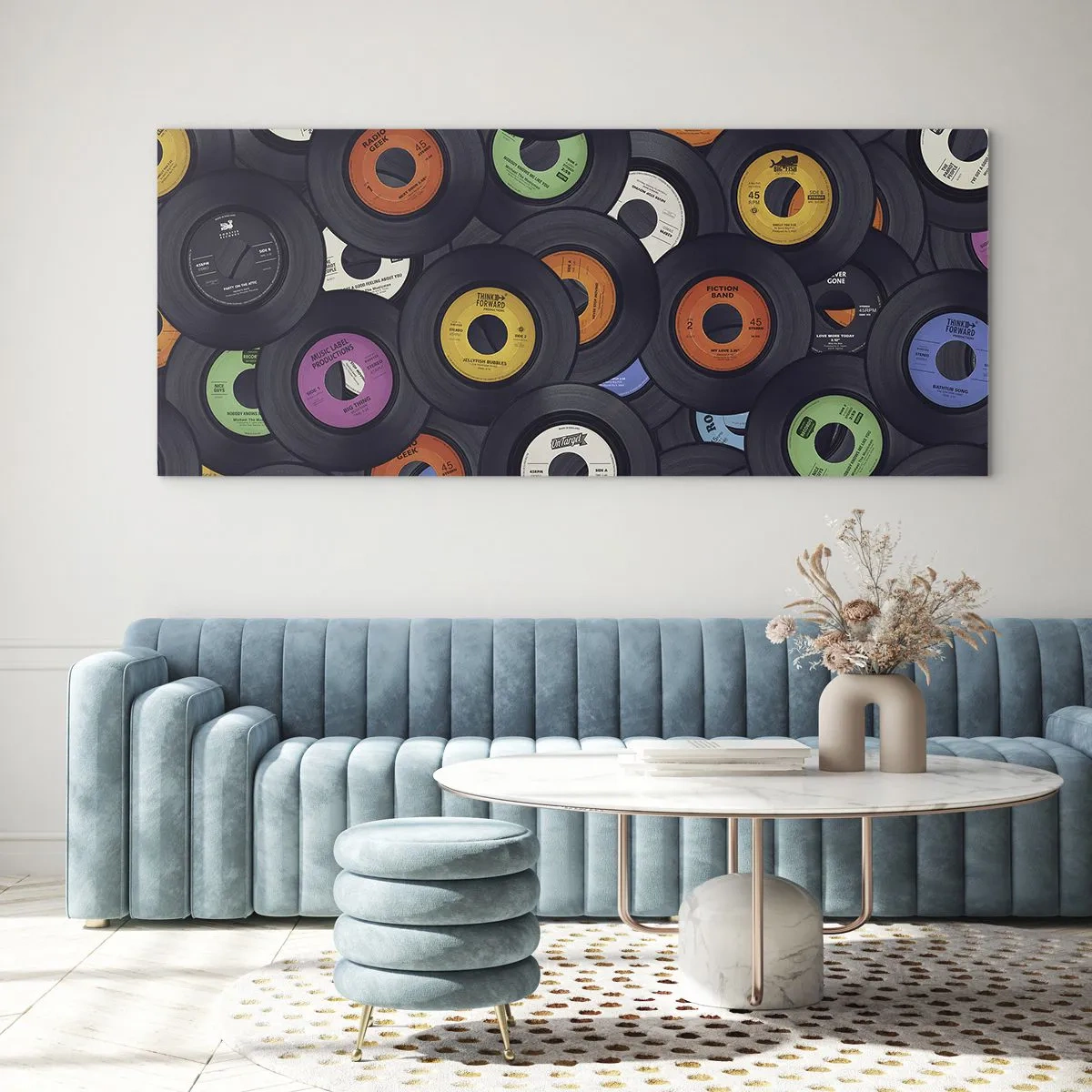 Obraz na skle - Farby klasiky - 100x40 cm