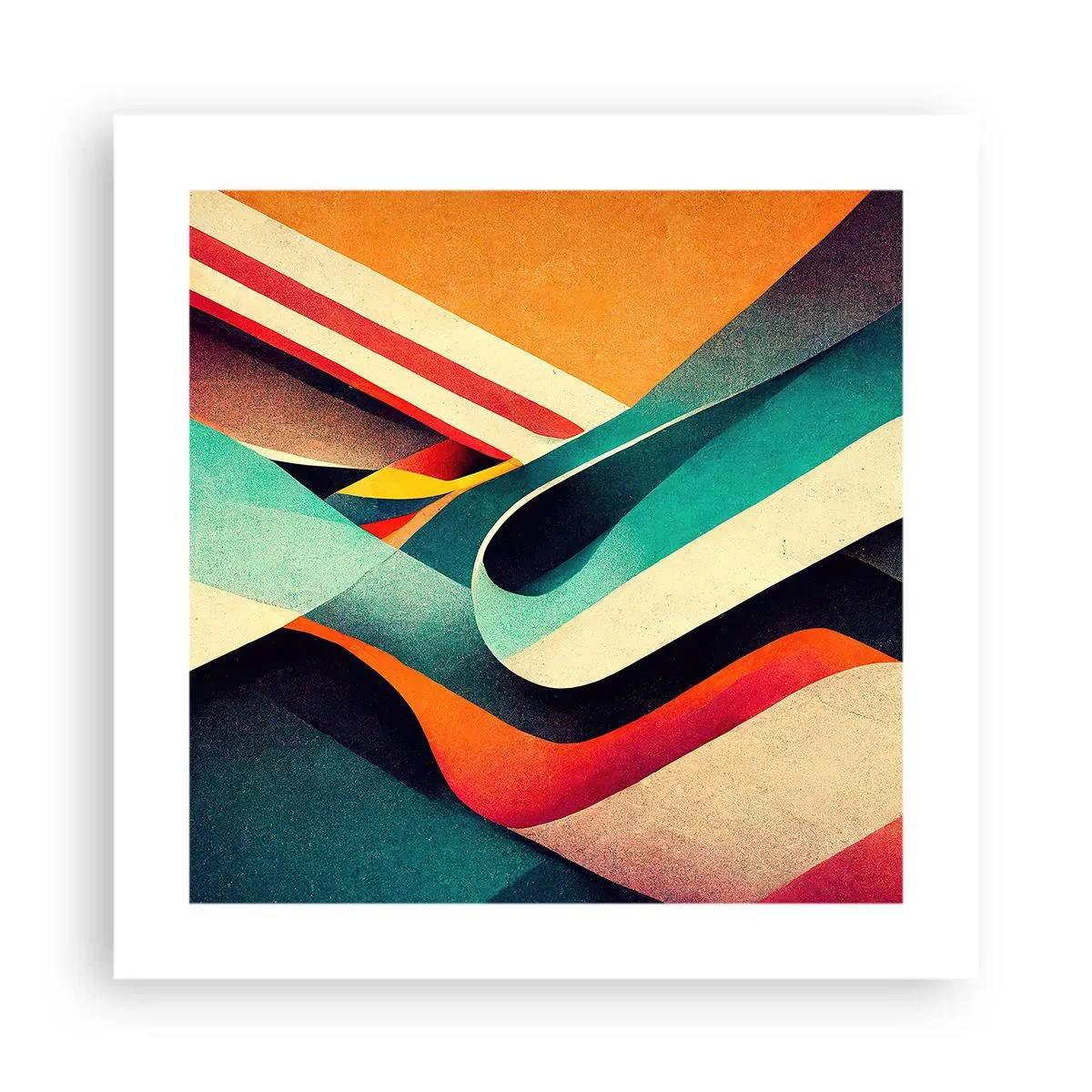 Plagát - Intenzívna kompozícia - 40x40 cm