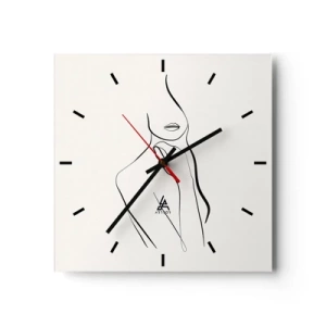Nástenné hodiny - Vlna melanchólie - 30x30 cm