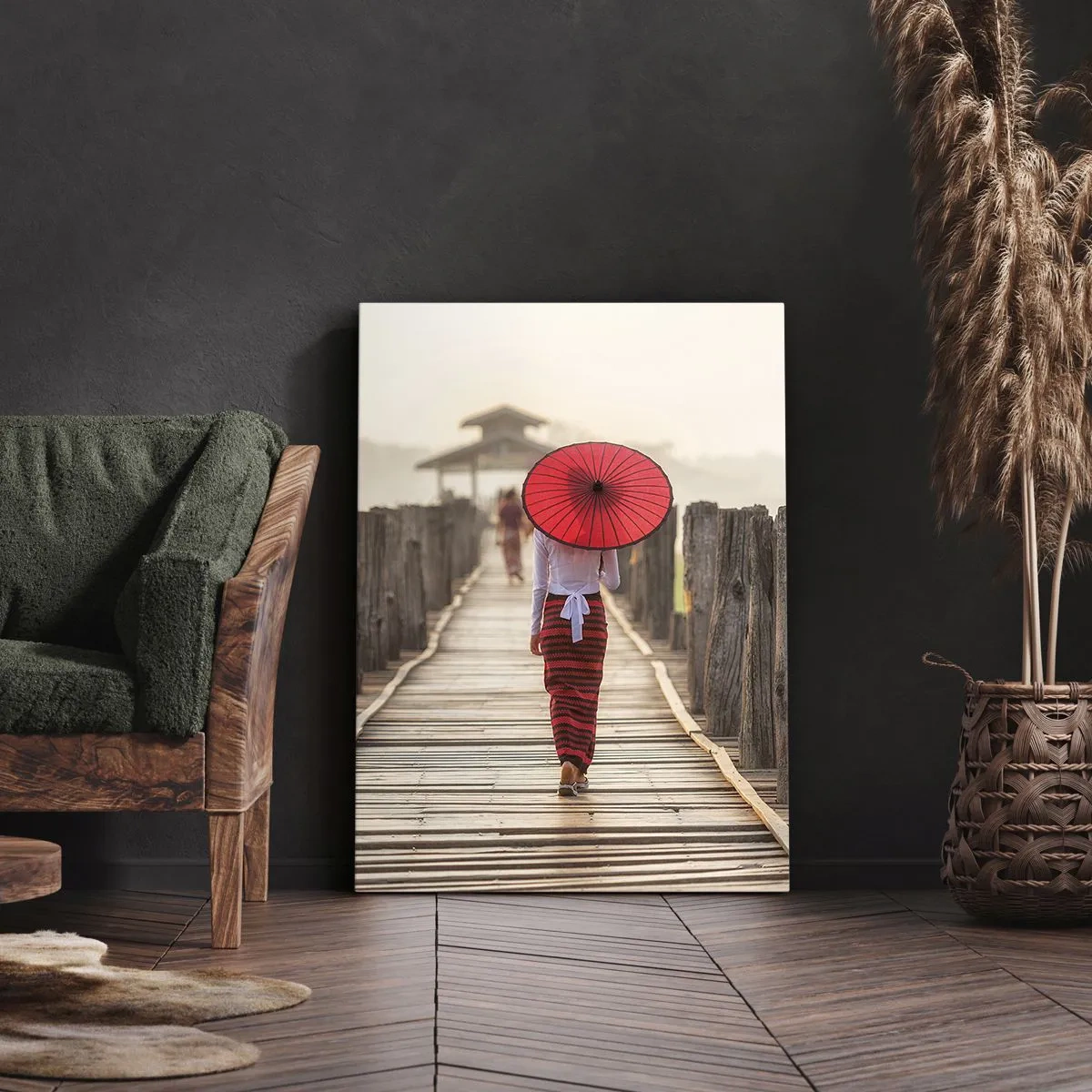 Obraz na plátne - Na starom moste - 50x70 cm