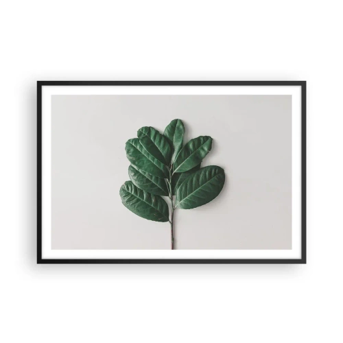 Plagát v čiernom ráme - Kresba samotnej prírody - 91x61 cm