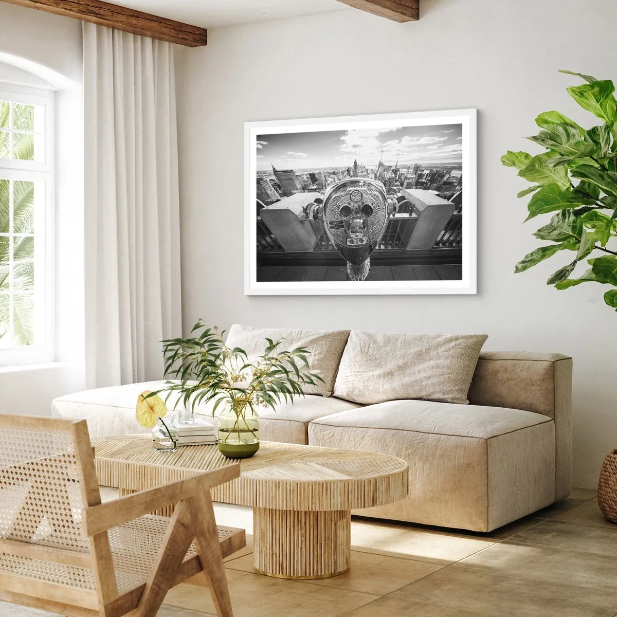 Plagát v bielom ráme - Mesto nad mestami - 91x61 cm