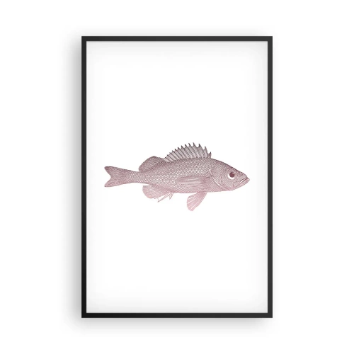 Plagát v čiernom ráme - Ryba s veľkými očami - 61x91 cm