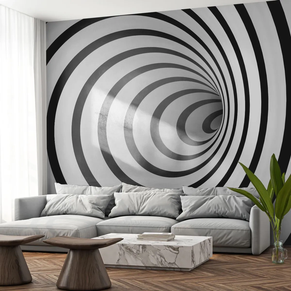 Samolepiaca Fototapeta Deluxe Sticker - Tiež nemôžete odolať? - Abstrakcia, 3D, Vortex - 250x175 cm