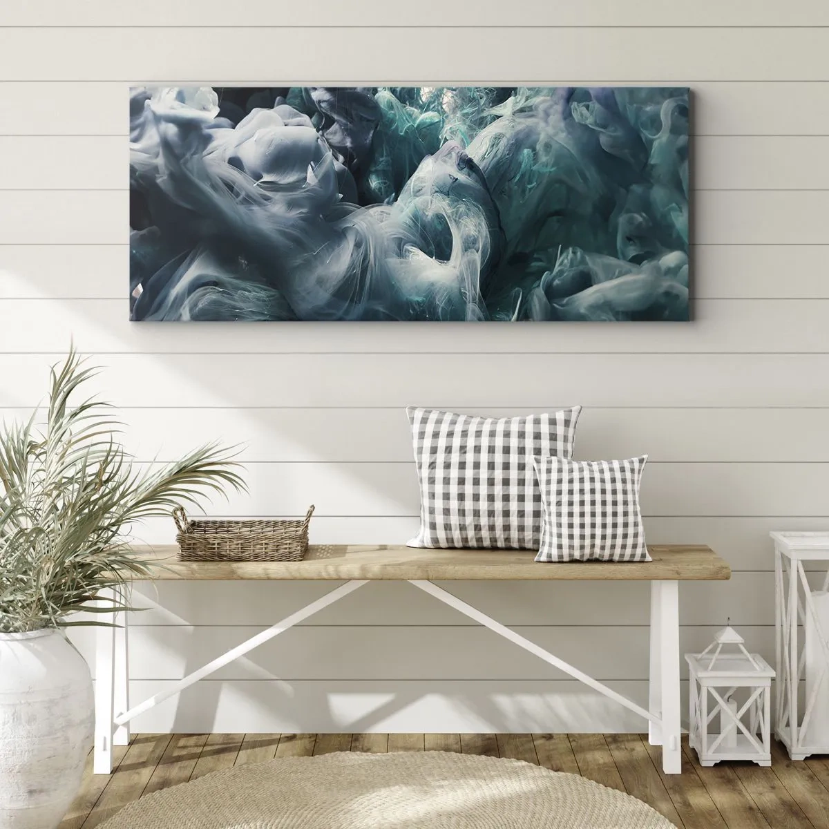 Obraz na plátne - Pohyb farby - 160x50 cm