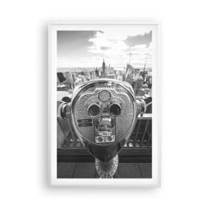 Plagát v bielom ráme - Mesto nad mestami - 61x91 cm