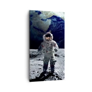 Obraz na plátne - Pozdravy z Mesiaca - 55x100 cm
