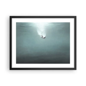 Plagát v čiernom ráme - V objatí oceánu - 50x40 cm