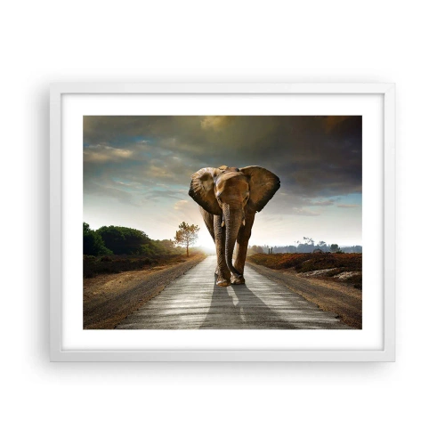 Plagát v bielom ráme - A vôbec nie v sklade porcelánu - 50x40 cm