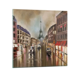 Obraz na skle - Počíta sa iba ona - 50x50 cm