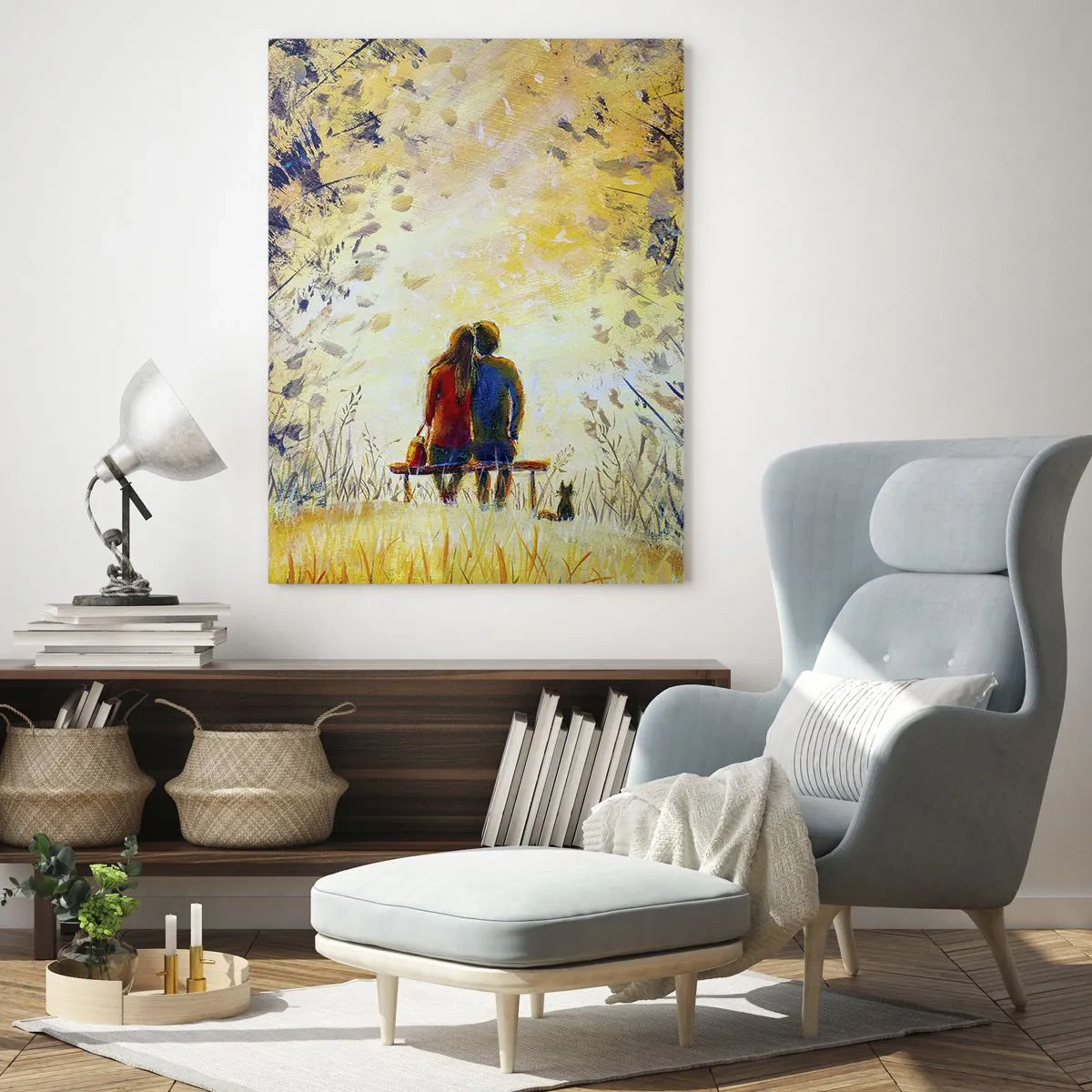 Obraz na skle - Magický okamih - 50x70 cm