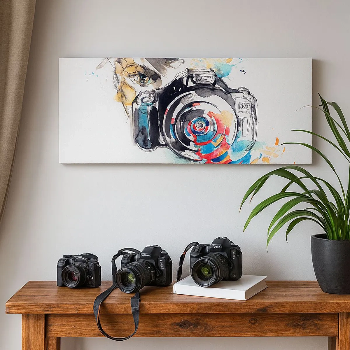 Obraz na plátne - Okom objektívu - 100x40 cm