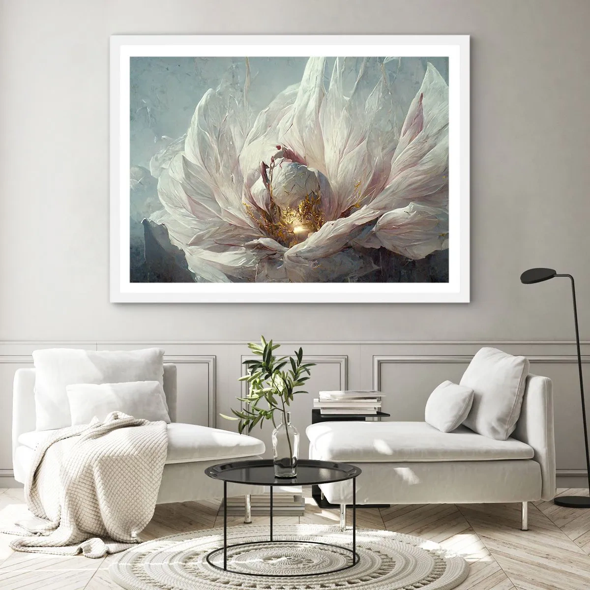 Plagát v bielom ráme - Rozkvitá raz za sto rokov - 100x70 cm