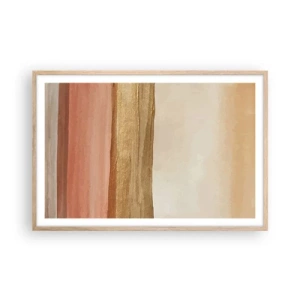 Plagát v ráme zo svetlého duba - Vertikálna kompozícia - 91x61 cm