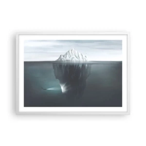 Plagát v bielom ráme - Podvodné tajomstvo - 70x50 cm